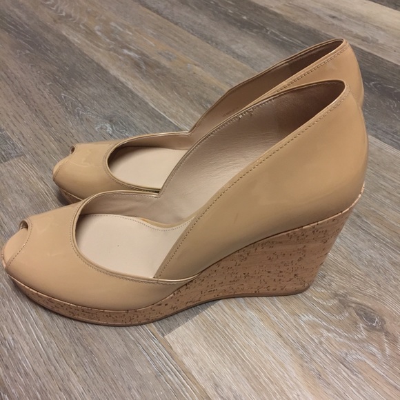 Via Spiga Shoes - Via Spiga Nude Wedges, Size 8